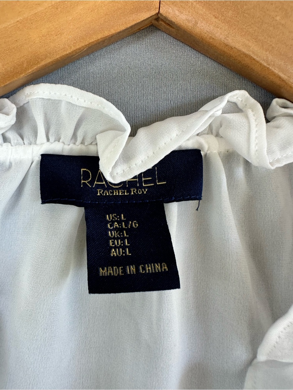 🎉5 for $45🎉 Rachel Roy top blouse shirt size L - Picture 6 of 8